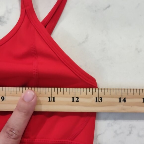 Love Soft Jumpsuit Womens Sz XS Red Yoga Athletic Move Stretch Poly Spandex Flaw - Picture 11 of 13